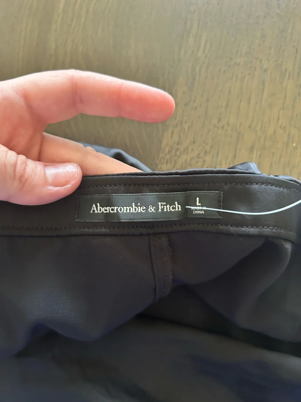 Abercrombie & Fitch NWT black silky mini skirt skirt faux wrap